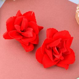 Silvermerc Designs Women Set Of 2 Red Rose Hair Clips-picture-39
