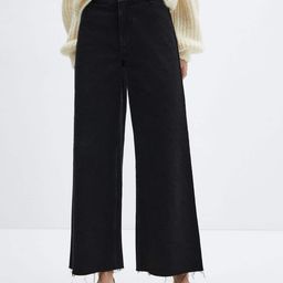 MANGO Women Loose Fit Frayed Hem Stretchable Jeans-image-18