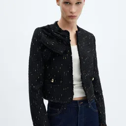MANGO Lurex Details Tweed jacket-picture-52