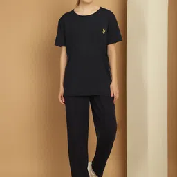 VIMAL JONNEY Round Neck Cotton T-Shirt & Trousers-50