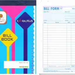 Delta 1 Bill Book Pre Printed GST Bill Invoice Format 100+100 Duplicate Copy 14X22 CM 1-Part Invoice Book-image-19