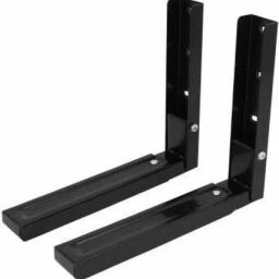 Universal Standard Foldable Ivory iron Stretch Shelf/Rack/Wall Mount/Bracket for Microwave Oven Stand (White) 6, 4, 1 Shelf Bracket-4