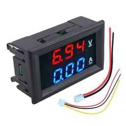 Dual Led 0.28 ” Display for DC0-100V 100A Voltage and Current Test Digital Instrument, Digital Meter Panel Amplifier Red Blue 100A image 1