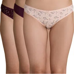 Nykd by Nykaa Low Rise Bikini Panty with Outer Elastic-NYP030 - Assortment 8 (Pack of 3)-picture-49