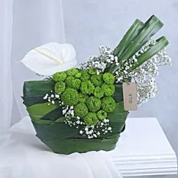 Serenity Of Green Floral Arrangement-picture-17