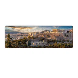 Mini Leaves Kids Panorama View Athens Greece Puzzle Development Toy-24