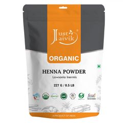 Just Jaivik Organic USDA Certified Henna Powder For Hair - 227g-49