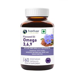 Sri Sri Tattva SupaSupp Flaxseed Oil Omega 3,6,9 Improves Metabolism - 60 Capsules-13