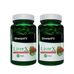Sheopal's Set Of 2 Liver X Ayurvedic Supplement For Liver Detox Fatty Liver -60 Capsules-5