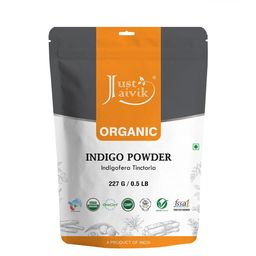 Just Jaivik Organic Indigo Powder For Hair Black, 227g-52