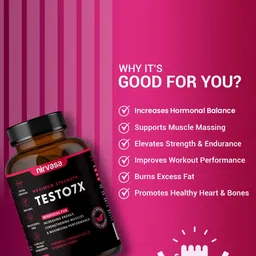 Nirvasa Set Of 3 Testo 7X Tablets With Tribulus - 60 Tablets Each image 4