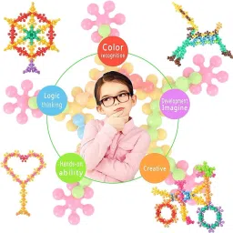 100 Piece Star Link Activity Building Block Toys for Kids (Multicolor)-image-16
