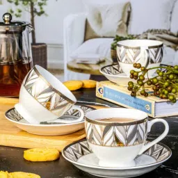 sonaki Bone China Tea/Coffee Cup Saucer Set of 12pcs-picture-20