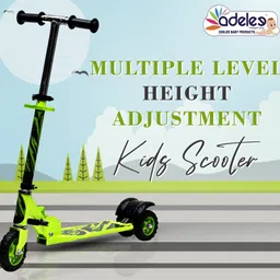 odelee 3 Level Height Adjustable Foldable Kids Scooter with Foot Brake-picture-36