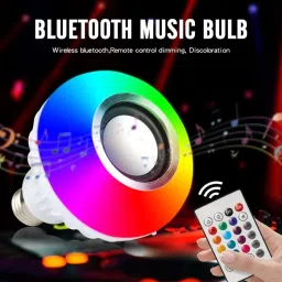 sunever Multicolor Smart LED Music Light Bulb With Bluetooth Remote Controller Smart Bulb image 3