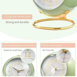 prim enterprise Analog Green Clock image 3