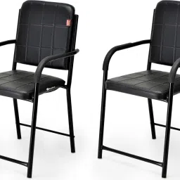 Multipurpose Comfortable Chair Study Chair Home Office Visitor Iron frame Chair Leatherette Office Visitor Chair-image-30