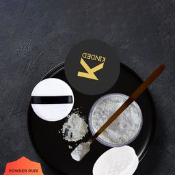 KINDED Highlighter Setting Loose Powder With Puff - 30gm -Shimmer Translucent White-55