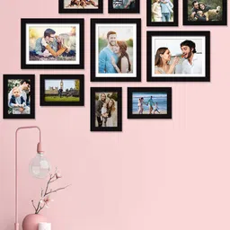 Art Street Set Of 11 Black Solid Individual Photo Frames-7