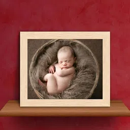 ArtzFolio Camel Brown Wood Table Photo Frames-picture-1