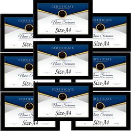 Stuthi Arts Black 9 Pieces Acrylic Wall Photo Frames-image-125