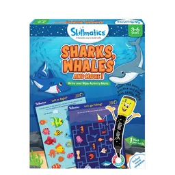 Skillmatics Kids Sharks Whales & More Reusable Mat Activity Games-picture-4