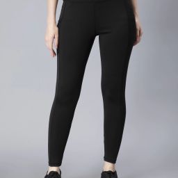 Solid Women Black Tights-image-96