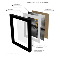 RANDOM Set Of 10 Brown Solid Individual Photo Frames image 4