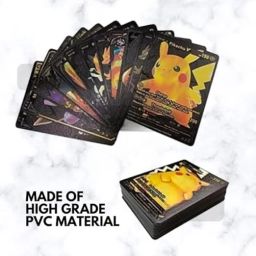 Pokemonn Card Set Waterproof Plastic Card 55 Black Card-image-50