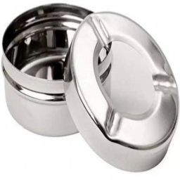 Steel Ash Tray Cigarette Ash Holder Cigar Ash Tray Car Bar Hotel And Office Use Ashtray Silver Stainless Steel Ashtray-image-5