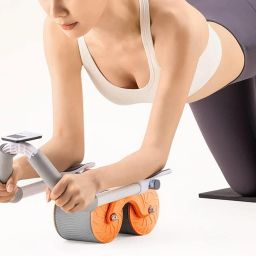 Roller Wheel Automatic Elbow Support Knee Mat Holder Body Fitness Strength Gym Ab Exerciser-25