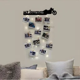 VAH Kya Bat Hai !! Black & White Wooden Photo Frame With Clips-image-87