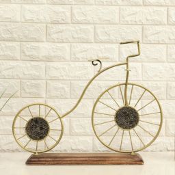vedas Metal Gold Rimmy Cycle Table Decor-picture-9