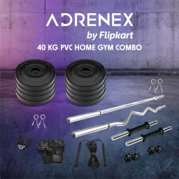 40 Kg PVC 40 KG COMBO 343-WB Home Gym Combo-11