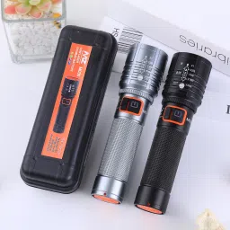 mz 035-Zoomable LED Metal-Super Bright Cree T6 LED Light, 5 Modes Flashlight Torch image 4