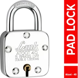 Atoot 40mm Lock | Steel Body | Hardened Shackle | Brass Lever| Made in India Padlock-23
