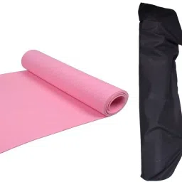 Yoga Mat Eva Material 4mm for Workout & Fitness–Easy To Fold-Soft Materia Black 4 mm Yoga Mat-image-1