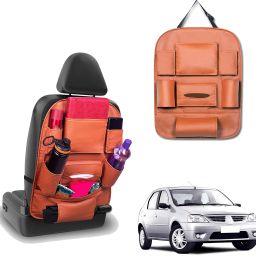 Peepsstore pack of 1 Tan,Orange colour car organizer bags for Logan 2007 Car Multi Pocket-image-60