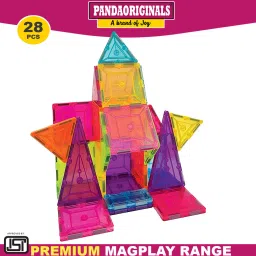 Premium MagPlay Magnetic Building Tiles & Blocks | 28 PCS-image-28