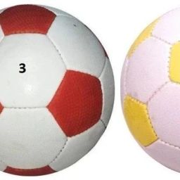 COMBO of White&Red And White&Yellow Football+ Air Pump, Football - Size: 3-image-34