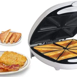 vbm Sandwich Maker Panini Press Grill with Nonstick Plates, Double-Sided Heating Toast image 4