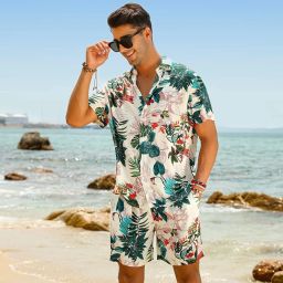 Men Night Suit Set Multicolor Printed-image-96
