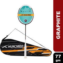 Cult 77 Featherlite Swings White, Black Strung Badminton Racquet-21