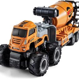 Truck Toy Cement Mixer Toy for Kids Construction Excavator Metal Head Bulldozer-image-15