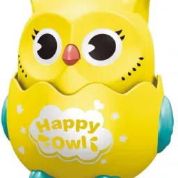 Push and Go Cute Owl Press Mechanical Funny Sliding Wind Up Car Toddler Toys-image-70