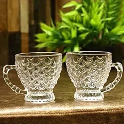 Pack of 2 Glass 170 ml Tea Cup/Coffee Cup/Green Tea cup-24