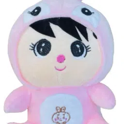 Cute Boy with Bunny Cap & embroidery eyes Super Soft & Cute Plush Stuffed Toy- 25 cm-16