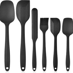 pbkn Spoon Spatula Jar Spatula Oil Brush Heat Resistant Food Grade Silicone 6 Pcs Set Kitchen Tool Set-picture-3
