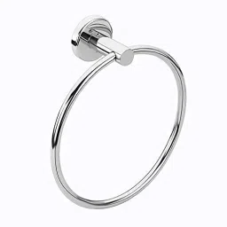 Stainless Steel Towel Ring/Napkin Ring/Modern Bath Towel Stand / Towel Holder / Towel Hanger Silver Towel Holder (Stainless Steel Pack in 1) 20 inch 1 Bar Towel Rod-image-10