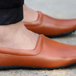 Synthetic Leather |Lightweight|Comfort|Summer|Trendy|Walking|Outdoor|Daily Use Mojaris For Men-image-9